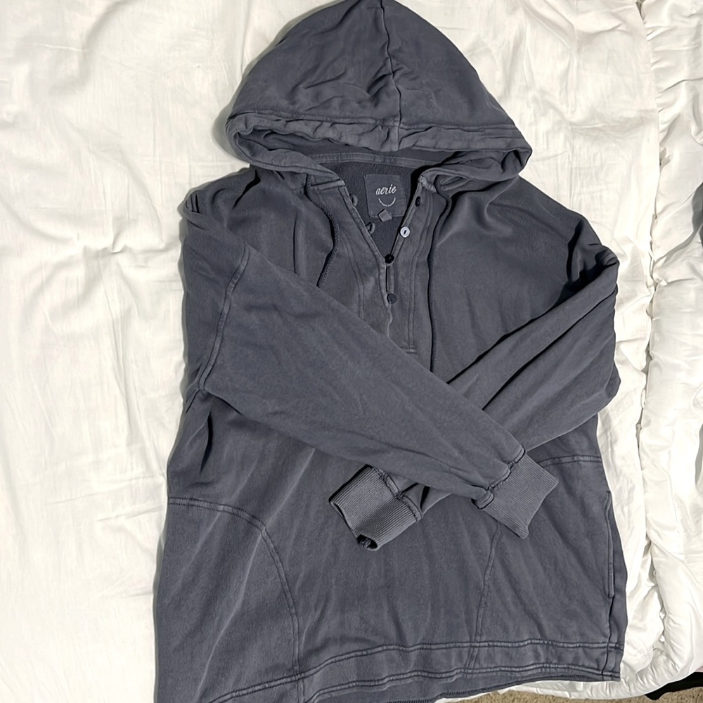 Oversized Blue Aerie Hoodie